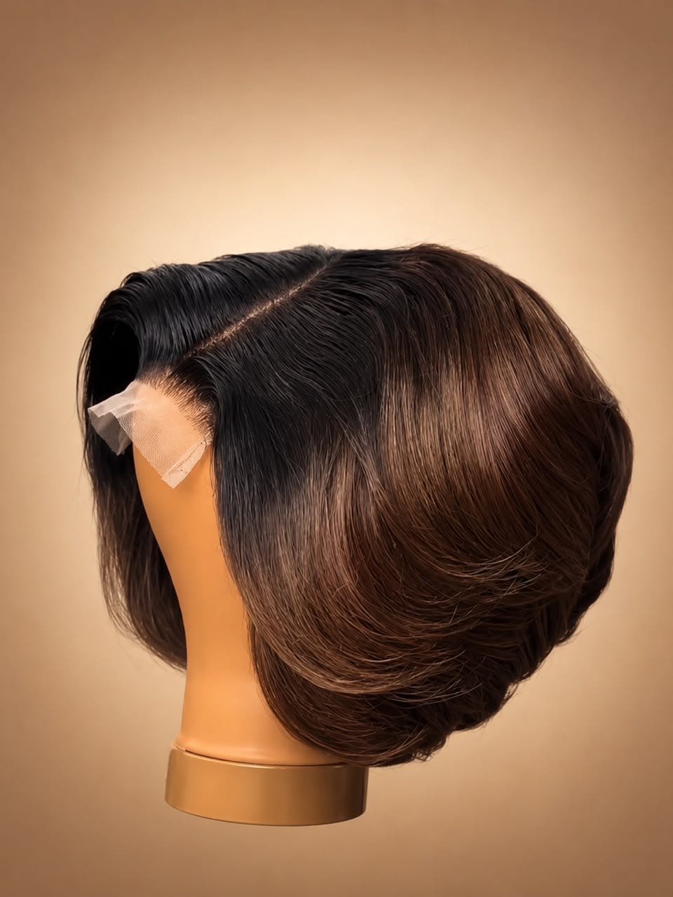 Sdd 5*5 philipino short HUMAN HAIR Color 1b/4